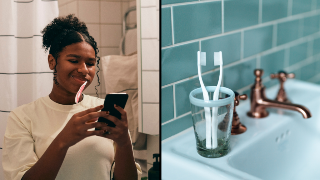 Dentist Warns Against Brushing Teeth In The Shower